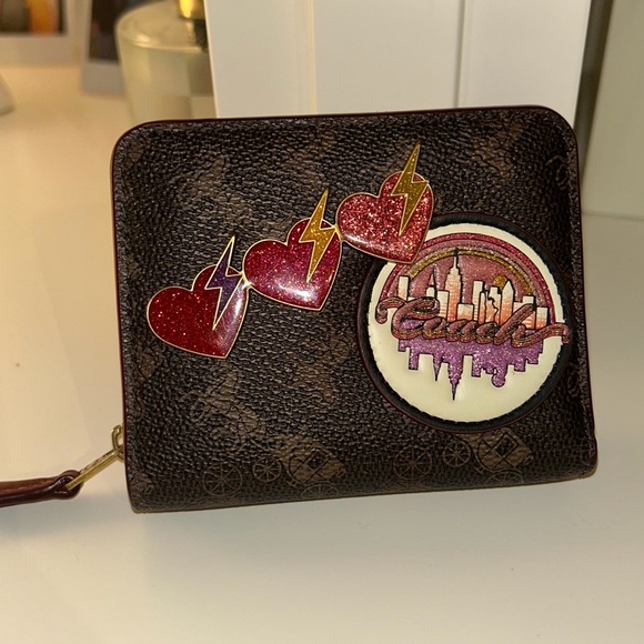 Coach Handbags - SOLD Coach limited edition patch zip wallet